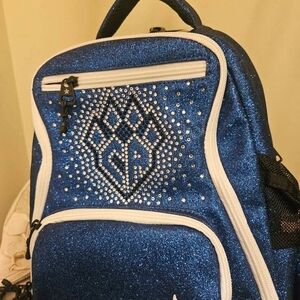 Blue Glitter Kids Backpack